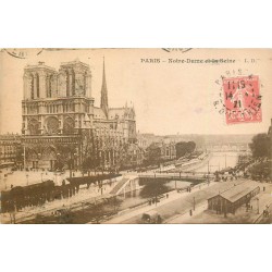 6 cpa PARIS. Notre-Dame, la Seine, les Quais et les Chimères