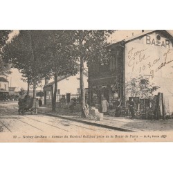 93 NOISY-LE-SEC. Le Bazar av du Général Galliéni prise de la Route de Paris 1919