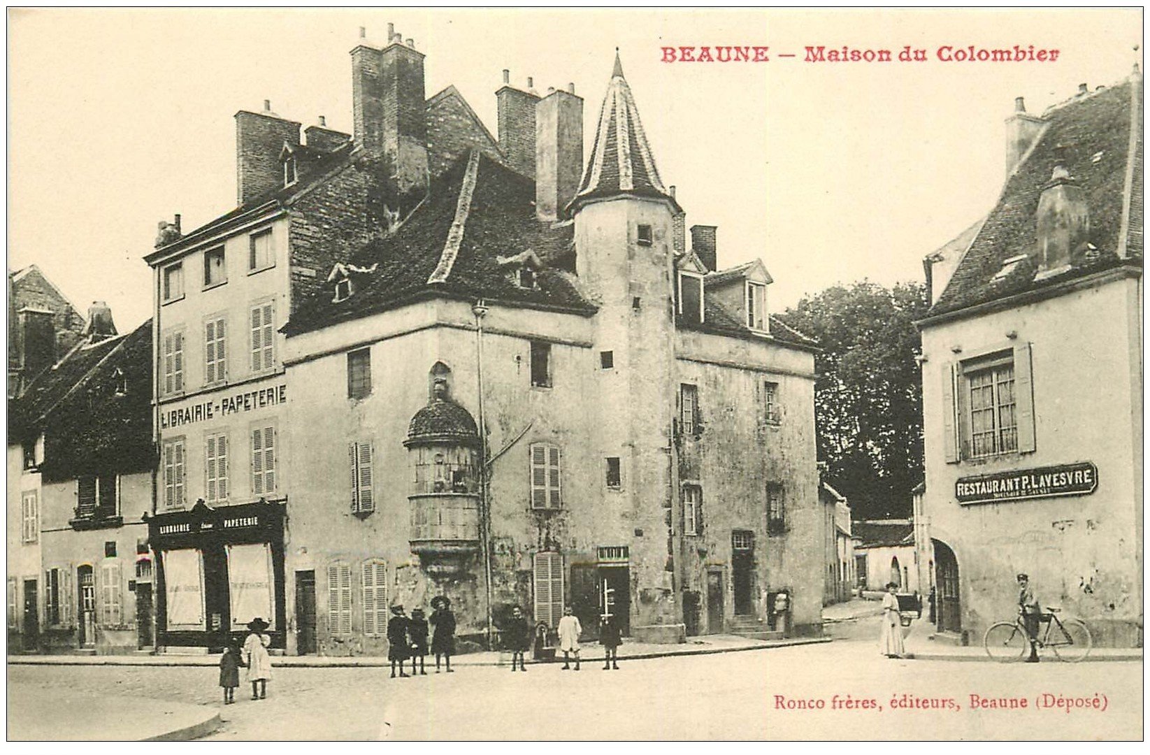 21 BEAUNE. Maison du Colombier. Librairie Papeterie et Restaurant Lavesvre