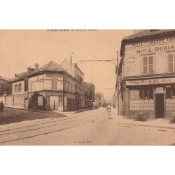93 NOISY-LE-SEC. Charcuterie "Pellieux" et Hôtel du Cadran Solaire "Riu" rue de Pantin 1931
