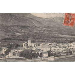 05 LA BATIE-NEUVE 1911 vue sur la Gare et la ligne du chemin de fer