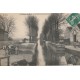 93 NOISY-LE-SEC. Docks de Bondy, attelages et péniches sur le Canal 1910