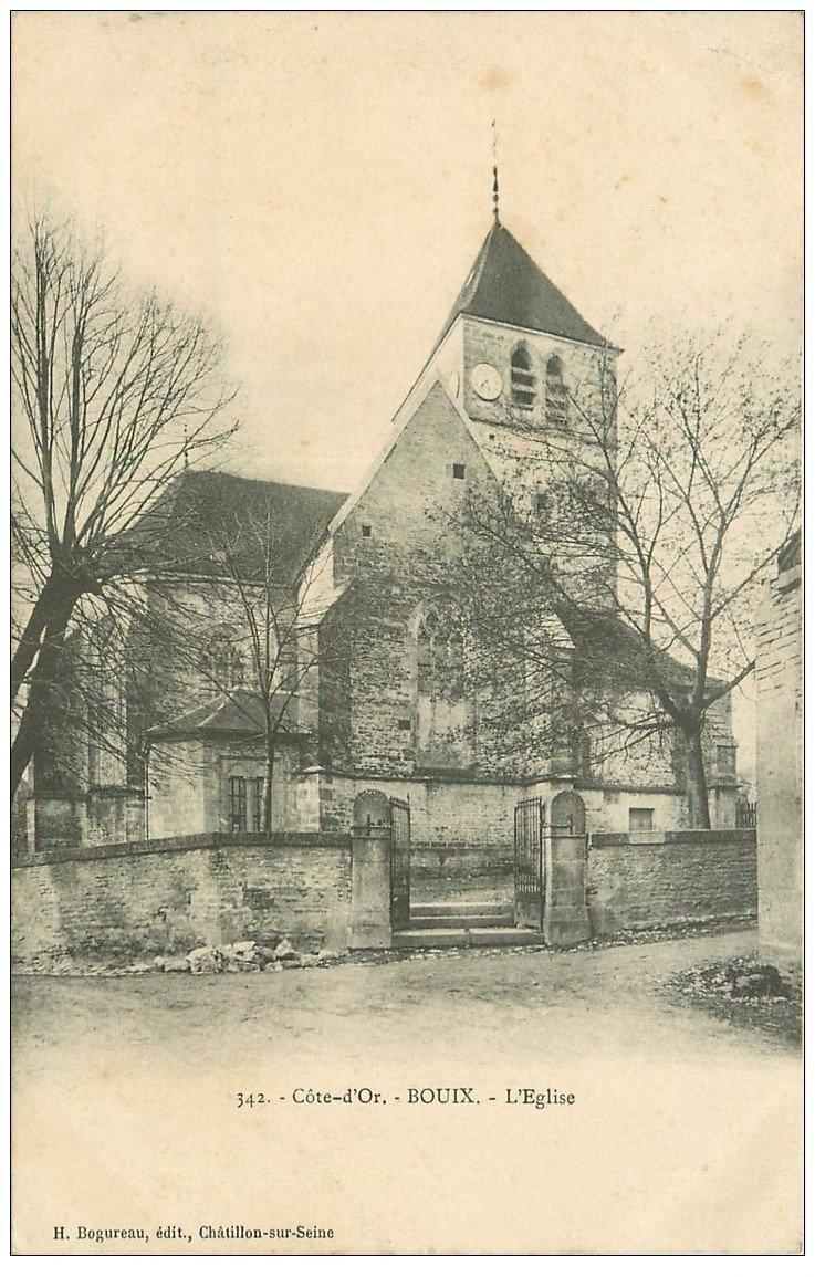carte postale ancienne 21 BOUIX. L'Eglise 1907