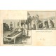 5 x cpa 61 LA GRANDE TRAPPE. Salle capitulaire, Sacristie, Office aux champs, Enterrement Trappiste et Orphelinat
