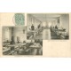 5 x cpa 61 LA GRANDE TRAPPE. Salle capitulaire, Sacristie, Office aux champs, Enterrement Trappiste et Orphelinat