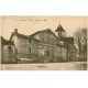 carte postale ancienne 21 BOUIX. Mairie et Eglise 1922. Femmes sur l'escalier et Soldats à pied