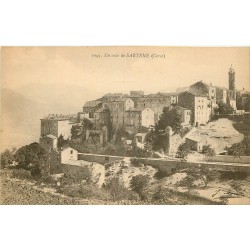 5 x cpa 20 SARTENE. Le Village, vue prise des Trois Chapelles