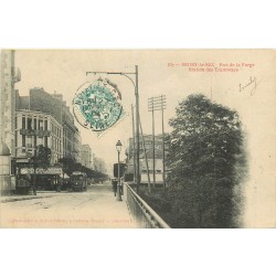 5 x cpa 93 NOISY-LE-SEC. Station Tramways rue Forge, Mairie, vue Campagne, avenue Bondy et Rond-Point Merlan