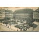 4 x cpa 67 STRASBOURG. Flèche Cathédrale, Place et Statue Gutemberg et Kleberplatz