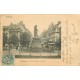 4 x cpa 67 STRASBOURG. Flèche Cathédrale, Place et Statue Gutemberg et Kleberplatz