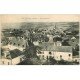 carte postale ancienne 03 HURIEL. Vue générale du Village 1924. Tampon ColonieVacances de Montluçon