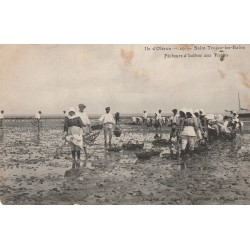 SAINT-TROJAN-LES-BAINS. Pêcheurs d'huîtres aux Viviers Ile d'Oléron