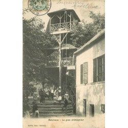 4 cpa 92 LE PLESSIS ROBINSON. Gros Châtaignier, Promenade à âne, vrai Arbre et Restaurant Marronniers 1906