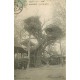 4 cpa 92 LE PLESSIS ROBINSON. Gros Châtaignier, Promenade à âne, vrai Arbre et Restaurant Marronniers 1906