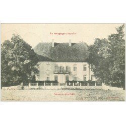 carte postale ancienne 21 CHATEAU DE VOUDENAY 1905 petite animation