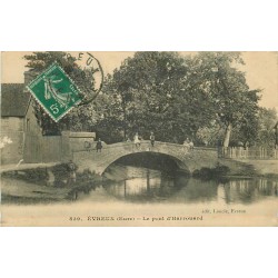 4 x cpa 27 EVREUX. Pont Harrouard, Eglise Saint-Taurin, Palais Justice et l'Iton avenue de Breteuil