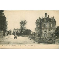 4 x cpa 78 MAISONS-LAFFITTE. Hôtel de Ville Place de la Gare, Parc Pelouse avenues Albine Longueil Eglé Tonchet