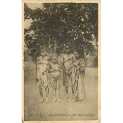 Congo BRAZZAVILLE. Fillettes Batéké