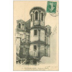 carte postale ancienne 21 CHATILLON-SUR-SEINE. Escalier Maison Philandrier 1909