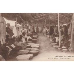 A.O.F Côte d'Ivoire BOUAKE. Un Marché à riz