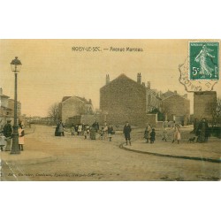 3 x cpa 93 NOISY-LE-SEC. Avenue Marceau, Restaurant et Maison moderne rue de la Forge