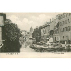 3 x cpa 67 STRASBOURG. Düntzmühl-Kanal, Palais Impérial et Chaire Cathédrale