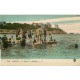 3 x cpa 35 DINARD. Casino, Pointe de la Malouine et Grand Casino Hôtel Royal, baigneurs et canoé