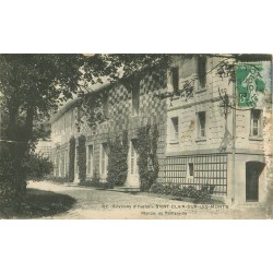 2 x cpa 76 SAINT-CLAIR-SUR-LES-MONTS. Manoir de Taillanville 1909