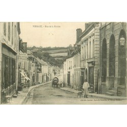 72 VIBRAYE. Hôtel de France et Café rue de la Rivière 1906