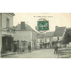 72 LUCEAU. Le Bourg 1909 Boulangerie