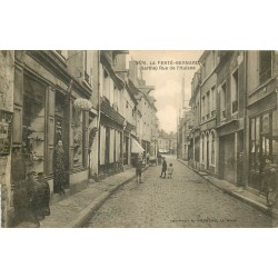72 LA FERTE-BERNARD. Rue de l'Huisne 1923 Tabac Boulangerie Pâtisserie