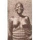 A.O.F Côte d'Ivoire BOUAKE. Ethnie une jeune indigène nez percé aux seins nus...