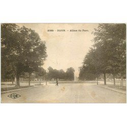 carte postale ancienne 21 DIJON. Allées du Parc 1927