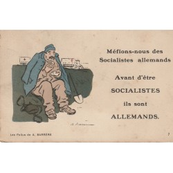 Militaria Les Poilus de BARRERE. Méfions-nous des Socialistes allemands...
