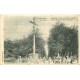 4 x cpa 61 LA GRANDE TRAPPE. Eglise, Fenaison et moines se rendant au travail ainsi qu'une prière route de Soligny