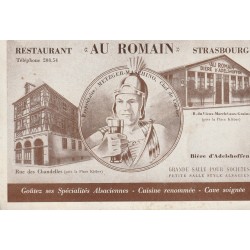 67 STRASBOURG. Restaurant "Au Romain" rue du Vieux Marché-aux-grains et rue des Chandelles