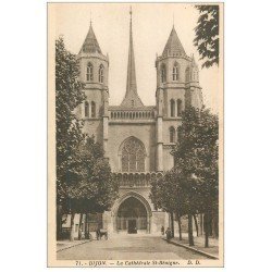 carte postale ancienne 21 DIJON. Cathédrale Saint-Bénigne