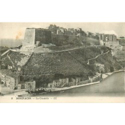 3 x cpa 20 BONIFACIO. La Citadelle, le Port et Quartier Saint-Joseph