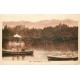 2 cpa 66 PUIGCERDA. Douaniers sur Pont international et canotiers sur le Lac