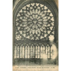8 x cpa Paris NOTRE-DAME. Coeur Chapelle, Stalles, Rosace Transept Tympan Portail Nef Rois Israël