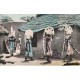 COTE D'IVOIRE. Danseurs Sénoufos cérémonie rituelle 1961