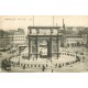 2 x cpa 13 MARSEILLE. Place de la Bourse et tramways Place d'Aix