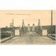carte postale ancienne 03 LA VEURDRE. Entrée du Pont suspendu