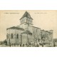 5 cpa 47 MEZIN Maison Président Fallières, départ pour Loupillon, Hôpital et Eglise Saint-Jean