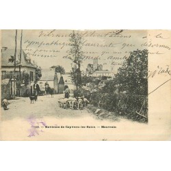 65 MAUVEZIN. Bergère et ses Moutons sur la Route de Capvern les Bains 1910