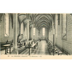 5 cpa 61 LA GRANDE TRAPPE. Réfectoire, Façade, Porte Abbaye, Cloître Cellules Retraitants et Autel