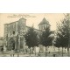 5 cpa 47 MEZIN. L'Eglise Saint-Jean, Promenade du Club, Cathédrale et Porte entrée
