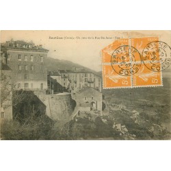 5 cpa 20 SARTENE. Rue Sainte-Anne, Entrée Ville, vue de l'Hôtel César et le Pont