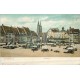 2 x cpa NÜRNBERG. Tramway Marienstrasse & Hauptmarkt vers 1900