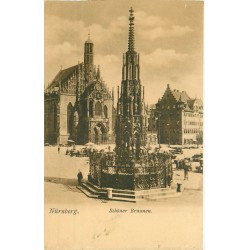 2 x cpa NÜRNBERG. Schöner Brunnen & Henkersteg